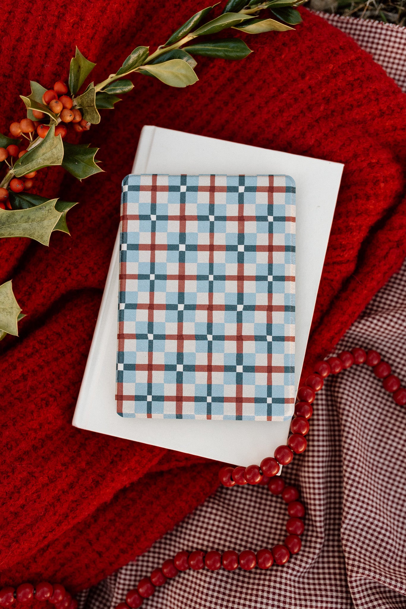 Plaid Pages - Kindle Case